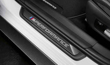 Load image into Gallery viewer, Genuine BMW M Performance Logo Door Sills (Pair) for X3/X4 &amp; X3M/X4M 2018+ | G01 G02 F97 F98 | Painted Carbon Insert OEM Side Sill Trims
