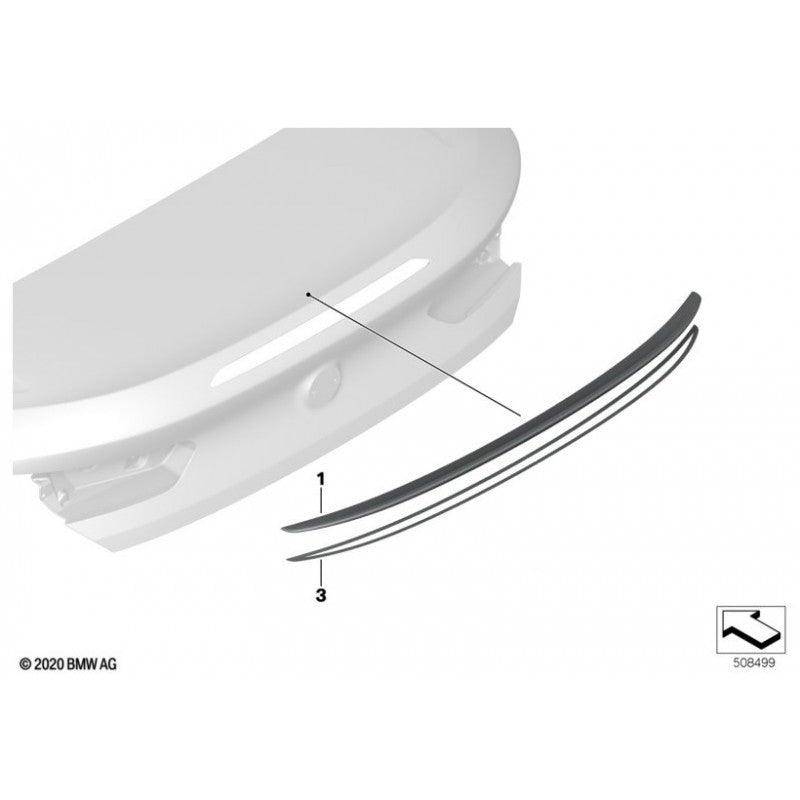 Genuine BMW M Performance Primed (Ready to Paint) Rear Boot Lip Spoiler for 8 Series Gran Coupe G16 & M8 Gran Coupe F93 (2018-On) | OEM Trunk Lip