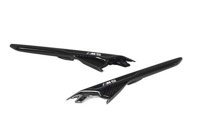 BMW M5 F90 2017-2023 Genuine BMW M Performance Carbon Fibre Side Fender Trims (Side Gills/Vents) - OEM Left & Right Pair