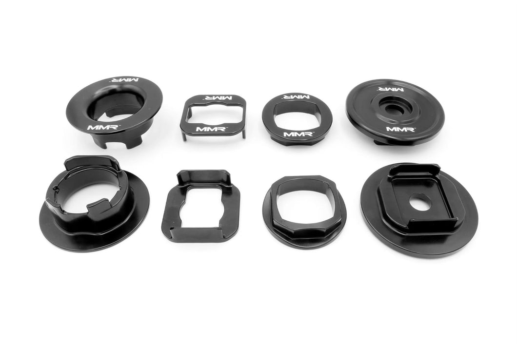 MMX Billet Rear Subframe Inserts for BMW F2x/F3x (1/2/3/4 Series) – CNC 6061-T6 Aluminium Handling Upgrade | Rear Subframe Bush Insert Kit | Fast Road & Track | UK Made