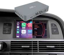 Load image into Gallery viewer, Mr12Volt P2000 3G8MM Apple CarPlay &amp; Android Auto Retrofit Interface for Audi A8 (4H) MMI 3G/3G+ – Wireless/Wired, OEM Microphone, DSP EQ, M.O.S.T. Fibre Optic Audio, Plug &amp; Play
