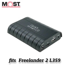 Load image into Gallery viewer, Mr12Volt P600 MOST Bluetooth Adapter for Land Rover Freelander 2 L359 with 6-CD Changer - Handsfree Calling &amp; Music Streaming, Plug &amp; Play OEM Integration, Retains CD Changer, Steering Wheel Control, USB/microSD/AUX
