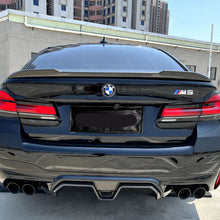 Load image into Gallery viewer, LED Style Carbon Fibre Rear Diffuser for BMW F90 M5 17-Present
