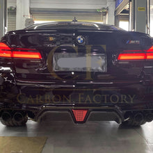Load image into Gallery viewer, LED Style Carbon Fibre Rear Diffuser for BMW F90 M5 17-Present
