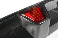 Load image into Gallery viewer, LED Style Carbon Fibre Rear Diffuser for BMW F90 M5 17-Present
