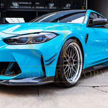Load image into Gallery viewer, CF Style Pre-Preg Carbon Fibre Front Canards for BMW G80 M3 G82 G83 M4 21-Present
