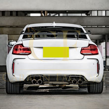 Load image into Gallery viewer, DS Style Pre-Preg Carbon Fibre Rear Bumper Canards for BMW F87 M2 13-21
