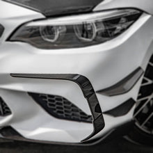 Load image into Gallery viewer, SQ Style Pre-Preg Carbon Fibre Front Bumper Canards for BMW F87 M2 LCI 18-22
