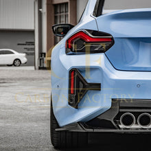 Load image into Gallery viewer, SQ Style Pre-Preg Carbon Fibre Rear Bumper Trims for BMW G87 M2 23-Present
