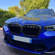 Load image into Gallery viewer, Double Slat Pre-Preg Carbon Fibre Front Grille for BMW F97 X3M F98 X4M LCI 22-26
