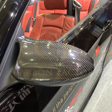 Load image into Gallery viewer, CF Style Pre-Preg Carbon Fibre Replacement Mirror Covers for BMW E81 E82 E87 E88 1 Series E90 E92 E93 3 Series Pre-LCI
