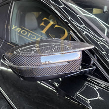 Load image into Gallery viewer, Pre-Preg Carbon Fibre Replacement Mirror Covers for BMW G22 G23 G26 M440i i4 M50 20-Present
