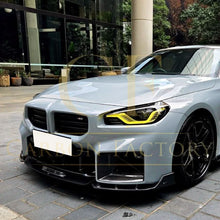 Load image into Gallery viewer, V Style Pre-Preg Carbon Fibre Front Splitter for BMW G87 M2 23-Present
