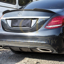 Load image into Gallery viewer, X Style Pre-Preg Carbon Fibre Boot Spoiler for Mercedes Benz W205 C Class 15-21
