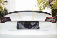 Load image into Gallery viewer, OEM Style Pre-Preg Matt Carbon Fibre Boot Spoiler for Tesla Model 3 16-23
