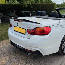 Load image into Gallery viewer, V Style Pre-Preg Carbon Fibre Boot Spoiler for BMW 4 Series F33 Convertible inc F83 M4 14-20
