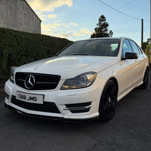 Load image into Gallery viewer, AMG Style Gloss Black Front Splitter for Mercedes Benz W204 C Class 08-14
