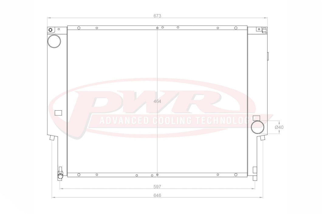 PWR 42mm Radiator - BMW 3 Series E36 M3