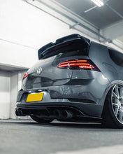 Load image into Gallery viewer, VW GOLF R MK7.5 EVO-1 GLOSS BLACK REAR DIFFUSER BY ZAERO (2017-2020)
