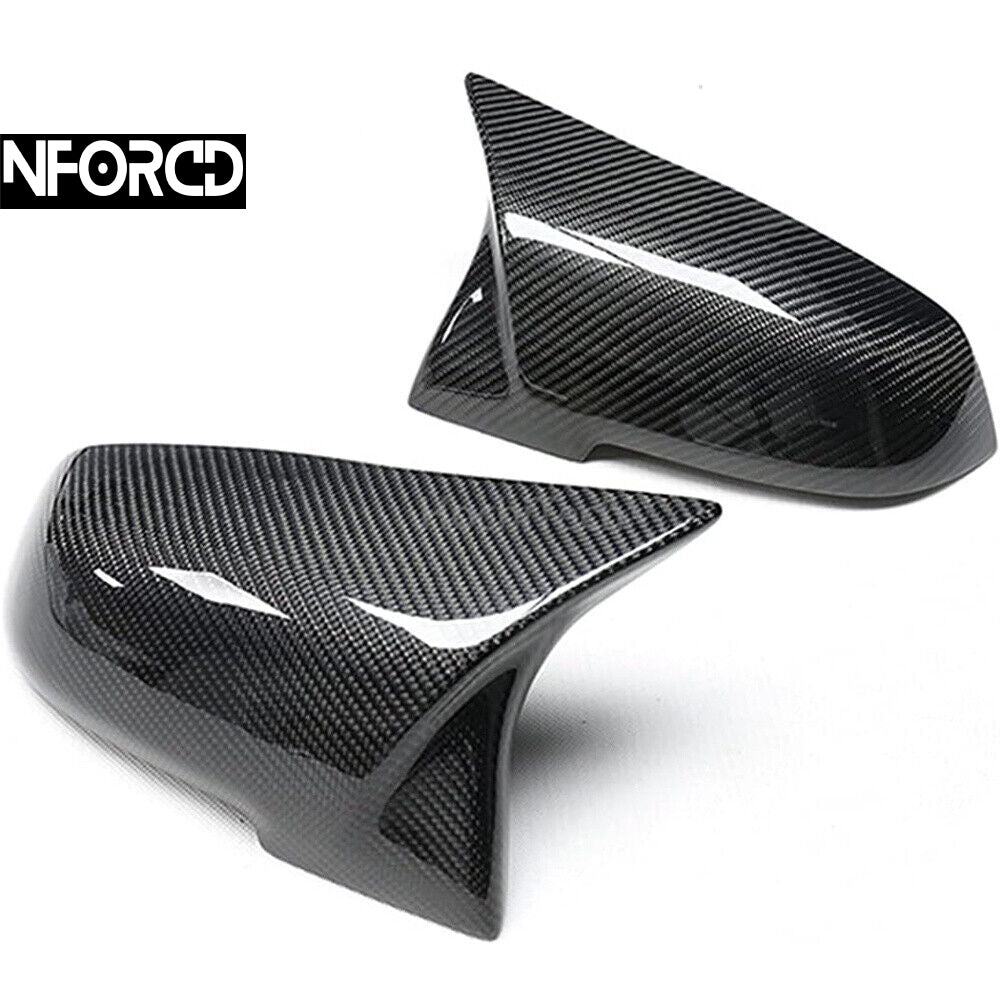 Carbon Fibre Look Wing Mirror Covers (Mirror Caps) for BMW 1 Series F40, 2 Series F44 Gran Coupe, 2 Series F45/F46, X1 F48 (2018+), X2 F39, Z4 G29