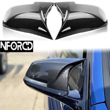 Load image into Gallery viewer, Carbon Fibre Look Wing Mirror Covers (Mirror Caps) for BMW 1 Series F40, 2 Series F44 Gran Coupe, 2 Series F45/F46, X1 F48 (2018+), X2 F39, Z4 G29
