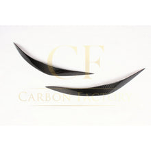 Load image into Gallery viewer, Carbon Fibre Headlight Cover Trims for BMW F10 5 Series 10-17
