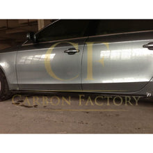 Load image into Gallery viewer, Carbon Fibre Side Skirts for Audi B8 A5 4 Door 07-10
