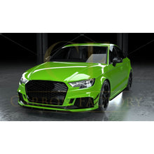 Load image into Gallery viewer, Pre-Preg Carbon Fibre Front Canards for Audi 8V RS3 Saloon 17-20

