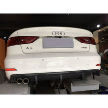Load image into Gallery viewer, Carbon Fibre Rear Diffuser (Twin Exhaust) for Audi A3 Saloon Non S Line 13-15
