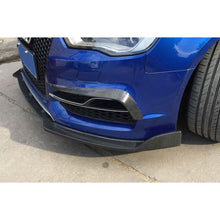 Load image into Gallery viewer, Carbon Fibre Front Bumper Trims for Audi A3 S Line S3 Saloon 13-15
