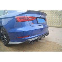 Load image into Gallery viewer, Carbon Fibre Rear Bumper Spats for Audi A3 S Line S3 Saloon 13-15
