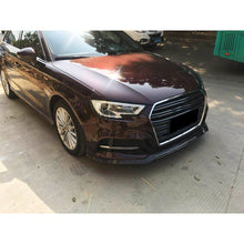 Load image into Gallery viewer, V Style Carbon Fibre Front Splitter for Audi A3 Hatchback S Line &amp; S3 16-19
