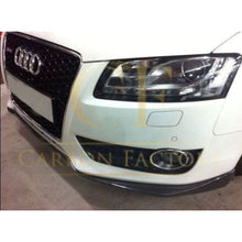 Load image into Gallery viewer, V Style Carbon Fibre Front Splitter for Audi B8 A5 Non S-Line 07-10

