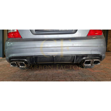Load image into Gallery viewer, AMG Style Carbon Fibre Rear Diffuser for Mercedes Benz W204 C63 &amp; C Class Pre-Facelift 07-10
