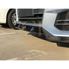 Load image into Gallery viewer, V Style Carbon Fibre Front Splitter for Audi A4 B9 S Line &amp; S4 15-19
