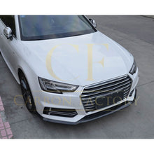 Load image into Gallery viewer, P Style Carbon Fibre Front Splitter for Audi A4 B9 S Line &amp; S4 15-19
