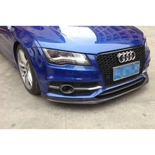 Load image into Gallery viewer, V Style Carbon Fibre Front Splitter for Audi 4G A7 S Line S7 10-18
