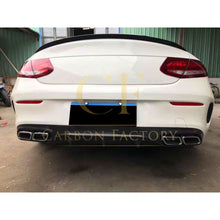 Load image into Gallery viewer, Small Fin Style Carbon Fibre Rear Diffuser for Mercedes W205 C Class &amp; C63 2 Door 15-21

