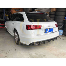 Load image into Gallery viewer, V Style Carbon Fibre Rear Diffuser for Audi C7.5 A6 S Line &amp; S6 15-18
