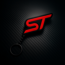 Load image into Gallery viewer, 4D ST Logo Keychain for Ford – Gloss Black with Custom Colour Options | CEUK
