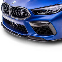 Load image into Gallery viewer, Sterckenn Pre-Preg Carbon Fibre 3-Piece Front Lip Splitter for BMW M8 &amp; M8 Competition (2019+, F91 F92 F93) - 2x2 Twill, OEM Fitment
