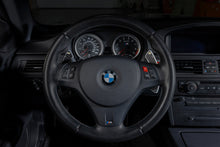 Load image into Gallery viewer, Storm Motorwerks Illuminated Extended Steering Wheel Paddle Shifters for BMW E90 E92 E93 M3 DCT (E9X) - CNC Billet Aluminium with Carbon Fibre Inlay - Self-Powered Glow - Black or Silver Anodised
