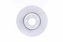 Load image into Gallery viewer, HELLA PRO 8DD 355 120-221 Brake Disc (8DD355120-221) | Internally Vented, Perforated/Drilled, Coated | 299mm x 20mm OE Quality Brake Rotor
