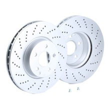 Load image into Gallery viewer, Bosch 0 986 479 408 Brake Disc Rotor 322mm x 32mm, Drilled/Perforated, Vented, Coated High-Carbon, 5-Bolt, OE Quality, Includes Bolts/Screws (0986479408)

