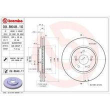 Load image into Gallery viewer, Brembo 09.A913.14 (09A91314) Brake Disc - Internally Vented, 258mm x 22mm, 4-Hole/4-Stud OE-Spec Performance Brake Rotor
