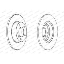 Load image into Gallery viewer, Ferodo DDF248C Premier Coat+ Brake Disc - 286mm Solid Coated 5-Stud OE Spec Replacement Rotor, Includes Bolts/Screws
