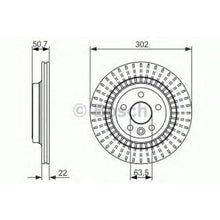 Load image into Gallery viewer, BOSCH 0 986 479 713 Brake Disc for Volvo XC60 I (156) 302x22mm Vented High-Carbon Coated | 0986479713
