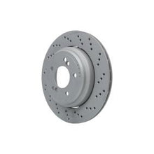 Load image into Gallery viewer, ATE 24.0120-0222.2 Performance Brake Disc, Perforated (Drilled) &amp; Vented, Two-Piece High-Carbon, Coated, 328mm x 20mm, 5-Hole, Includes Bolts/Screws
