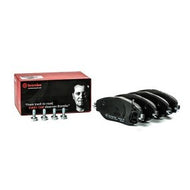 Brembo P 85 144 Directional Brake Pad Set with Brake Caliper Screws for TRW Calipers - Fits Audi A3/S3/Q3, VW Golf/GTI/R/Passat/Tiguan, Skoda Octavia/Superb, SEAT Leon, CUPRA Ateca (P-85-144)