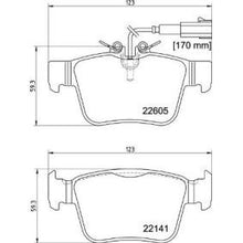 Load image into Gallery viewer, Brembo P 23 180 (P23180, P-23-180) Brake Pad Set with Anti-Squeak Plate for Teves Calipers - Alfa Romeo Giulia &amp; Stelvio, Maserati Ghibli, Levante &amp; Quattroporte - OE Quality Front/Rear Axle Set
